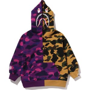 SPLIT CAMO SHARK RELAXED FIT PULLOVER HOODIE KIDS