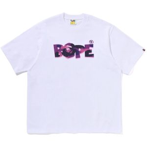 COLOR CAMO BAPE LOGO RELAXED FIT TEE MENS